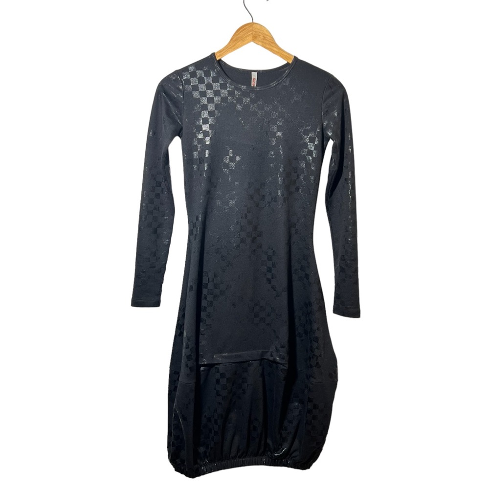 Ginger Black Long Sleeve Balloon‎ Dress
